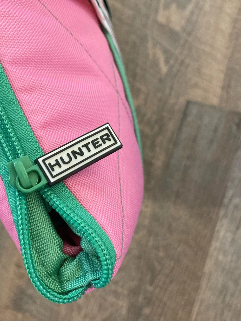 HUNTER | Green/Pink Color Block Outdoor Water Resistant Packable Travel Blanket